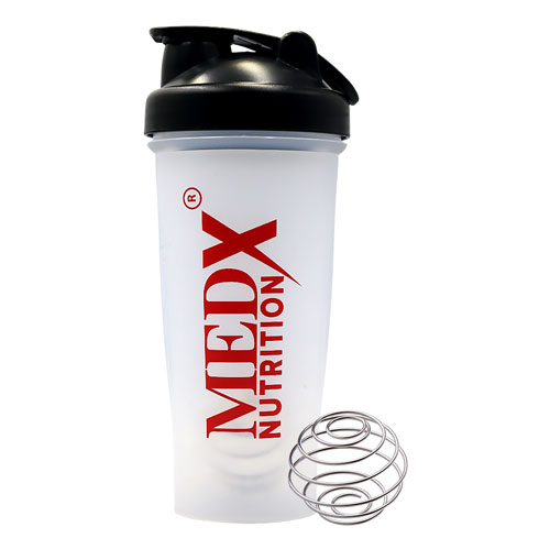 MedX Shaker Bottle for Protein Mixes 600ml - White 1