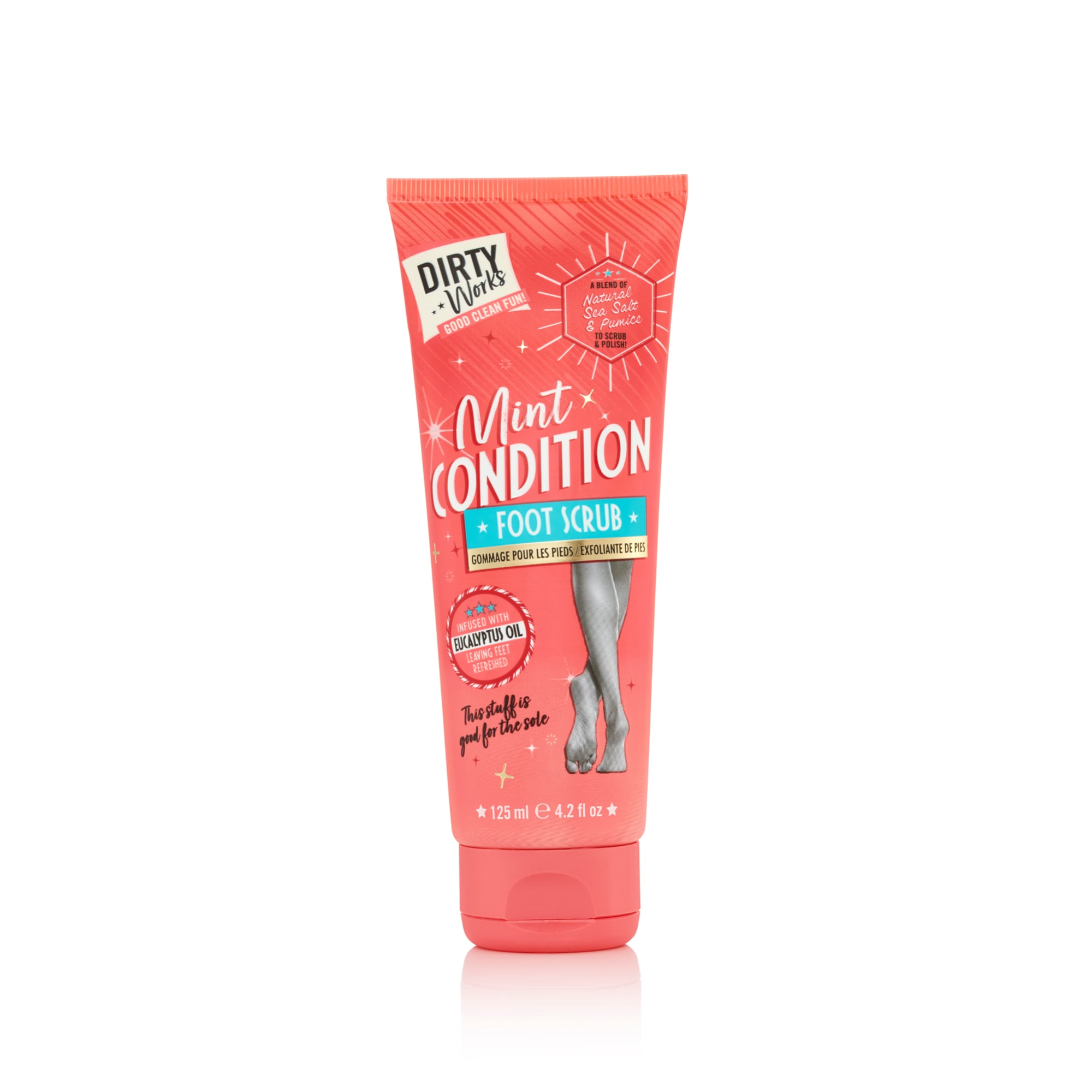 Dirty Works Mint Condition Foot Scrub 125ml – Refresh & Smooth​ 1