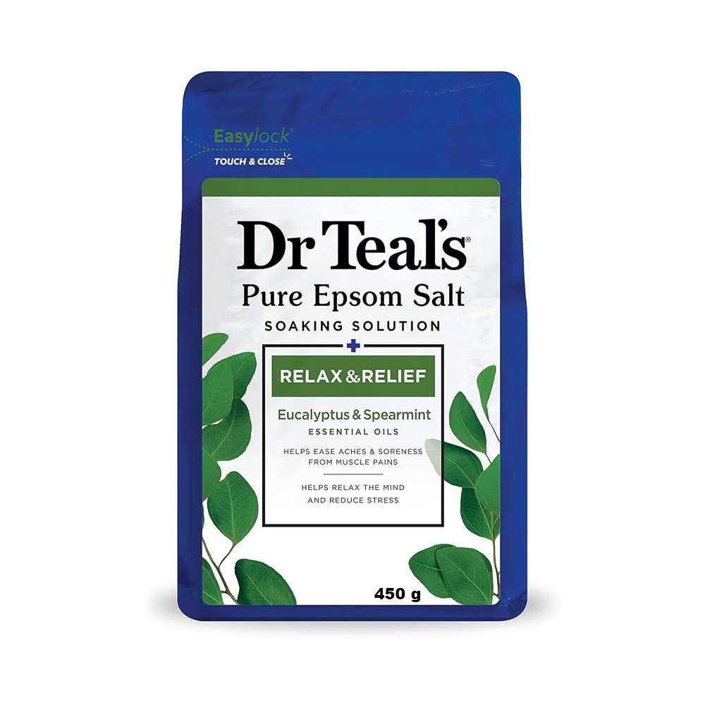 Dr Teals Epsom Bath Salt Eucalyptus Spearmint 450g