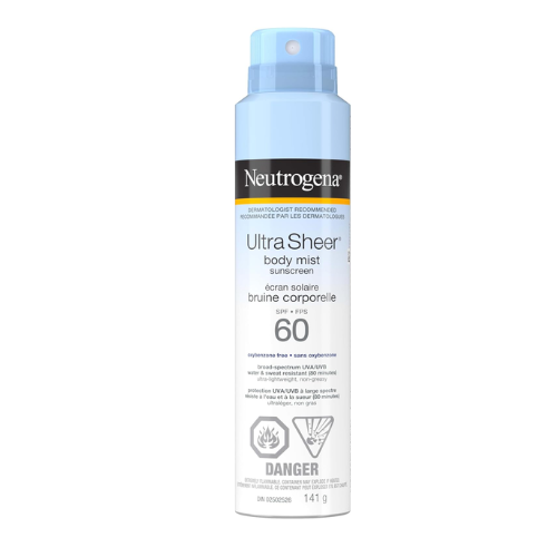 Neutrogena Ultra Sheer Body Mist Sunscreen SPF 60 141g