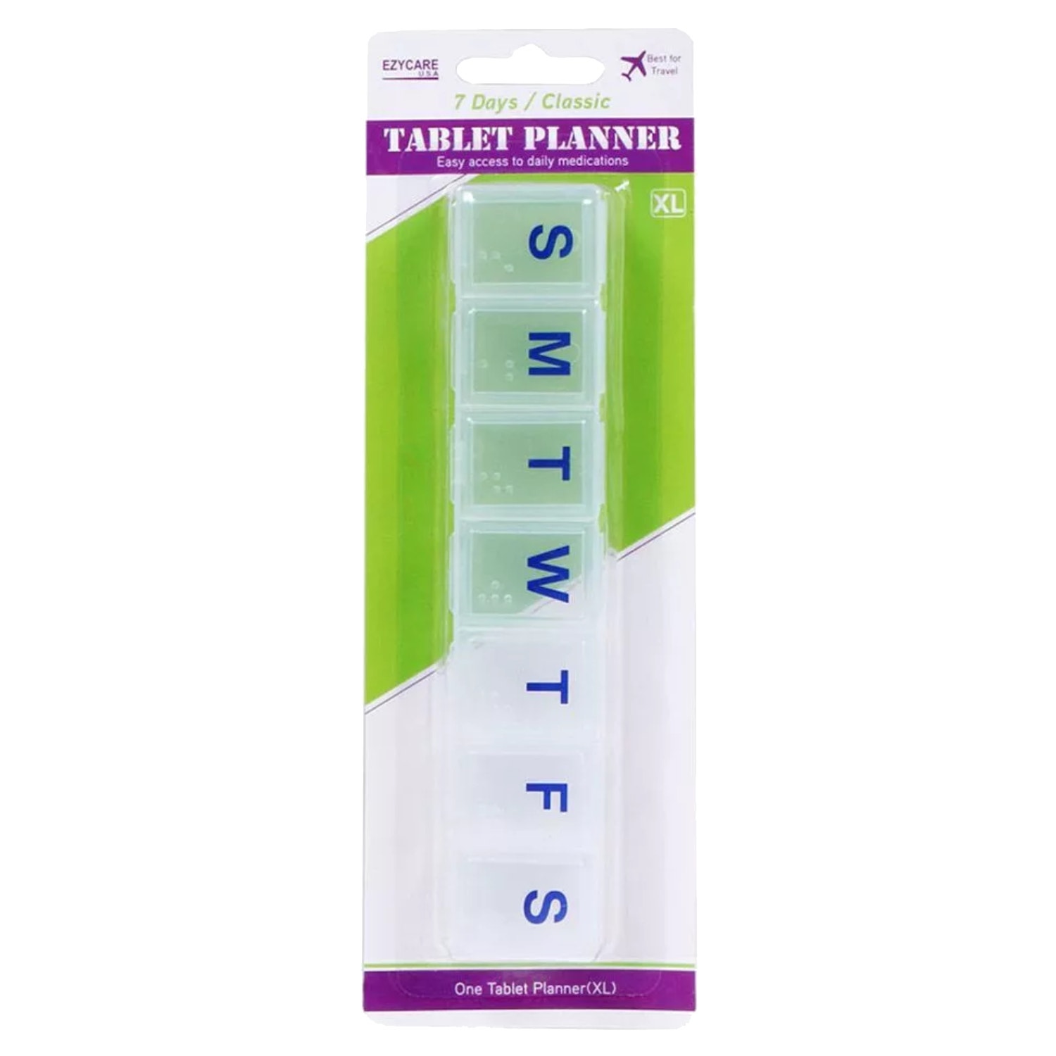 EzyCare 7-Day Classic Pill Planner Extra Large 1