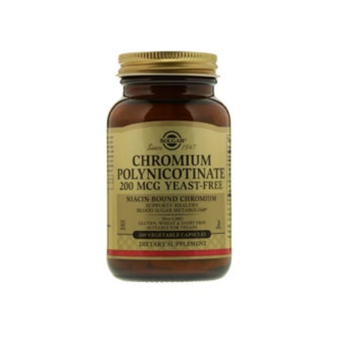 Solgar Chromium Polynicotinate - 100 Capsules