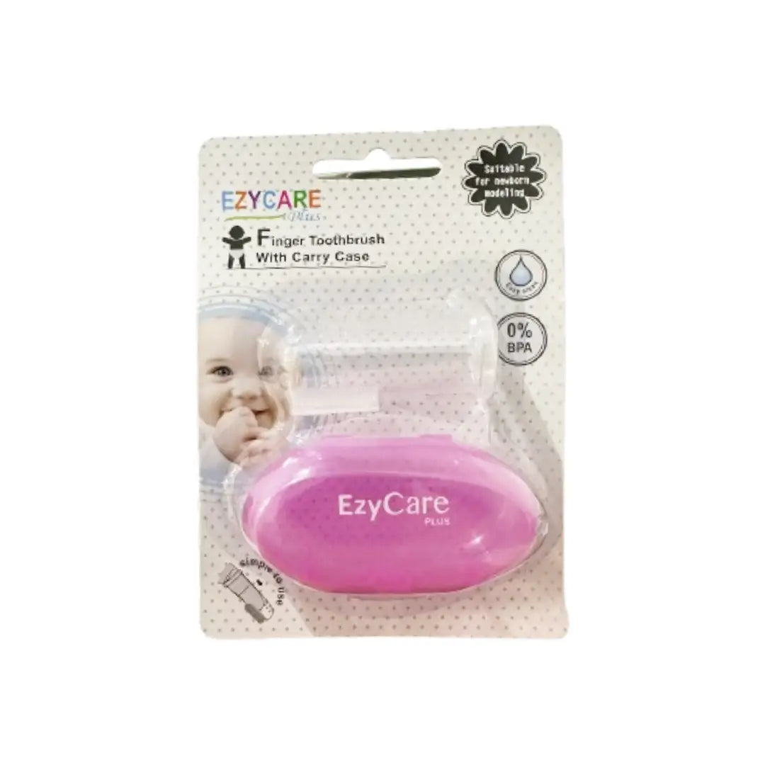 ​EzyCare Finger Toothbrush with Carry Case 1