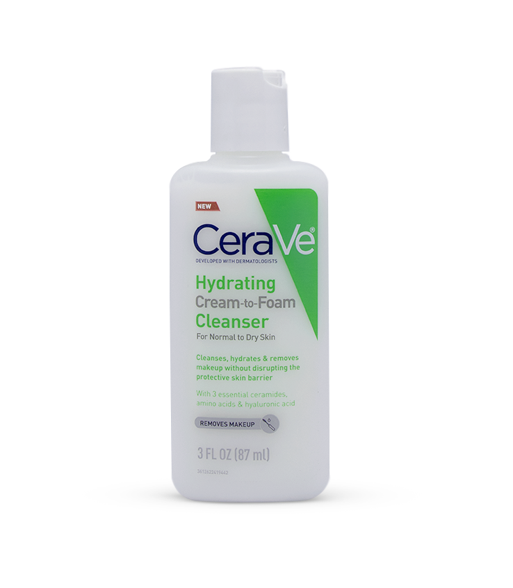CeraVe Hydrating Cream-to-Foam Cleanser 87ml 1