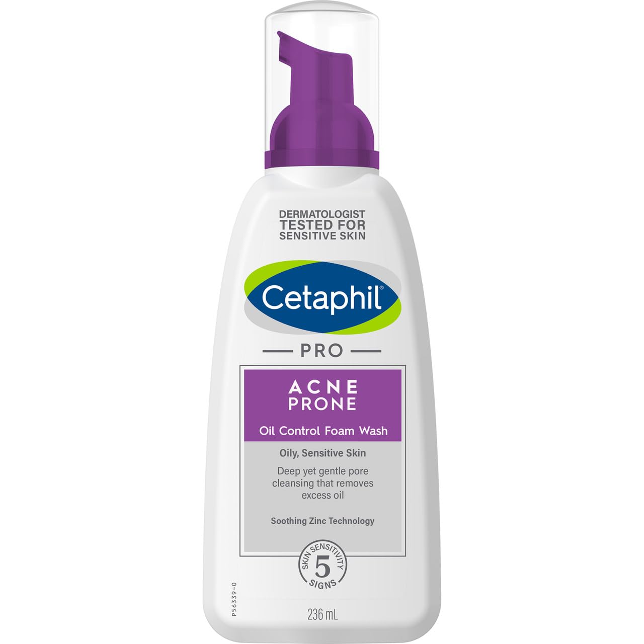 Cetaphil Pro Acne-Prone Skin Foam Wash 235ml – Gentle Daily Cleanser with Zinc for Oily & Sensitive Skin 1