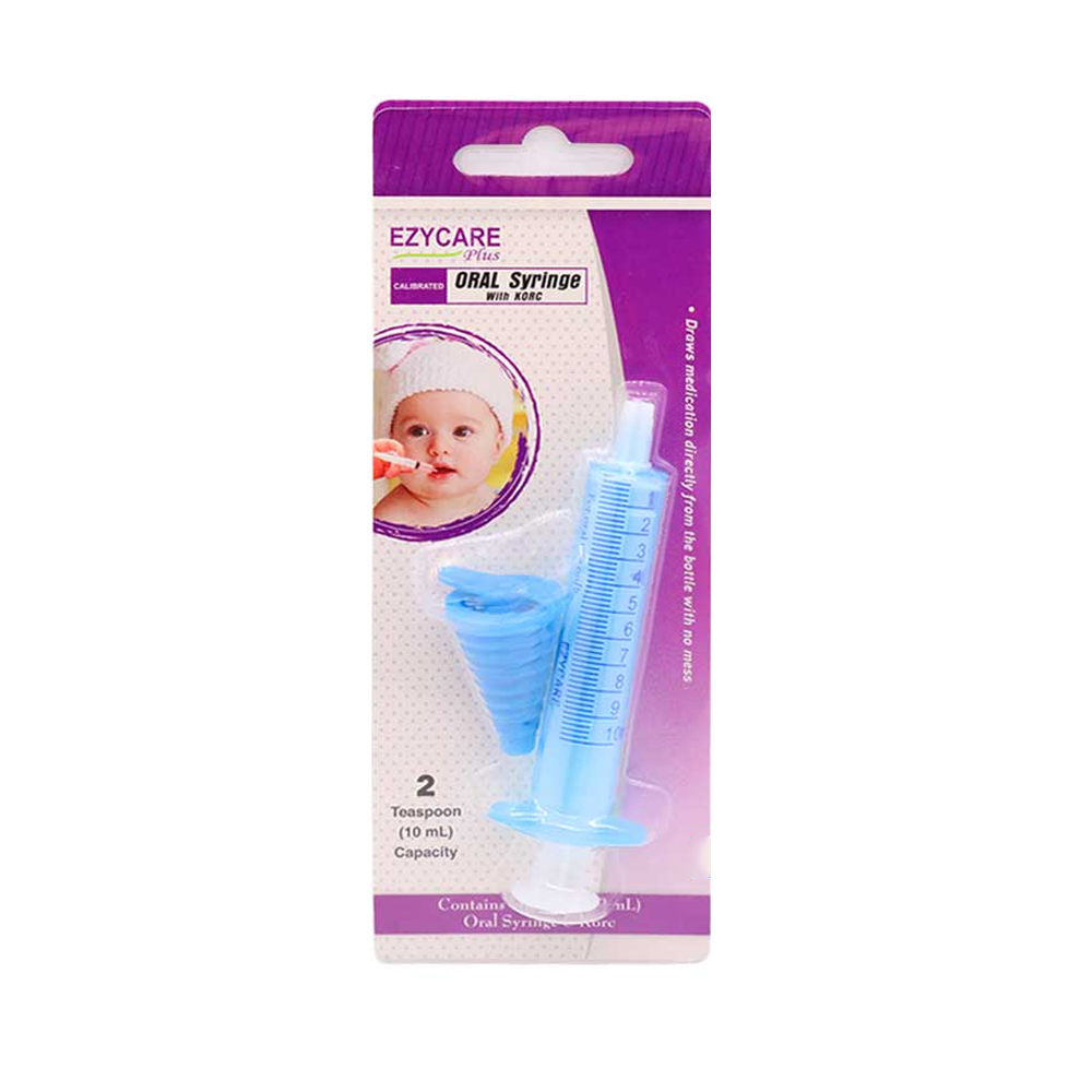 EzyCare Calibrated Oral Syringe with Korc – 10 mL 1