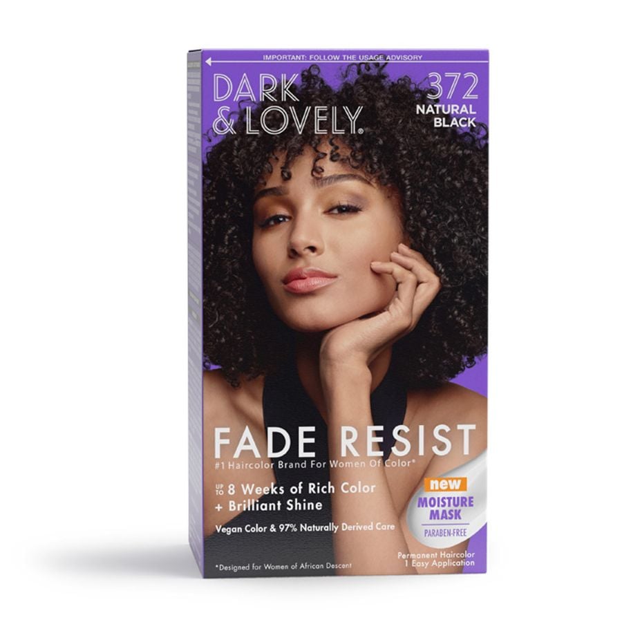 Dark and Lovely Fade Resist Hair Color – Natural Black 372