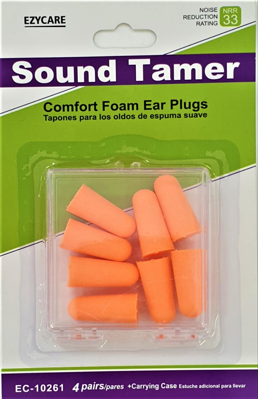 EzyCare Sound Tamer Comfort Foam Ear Plugs