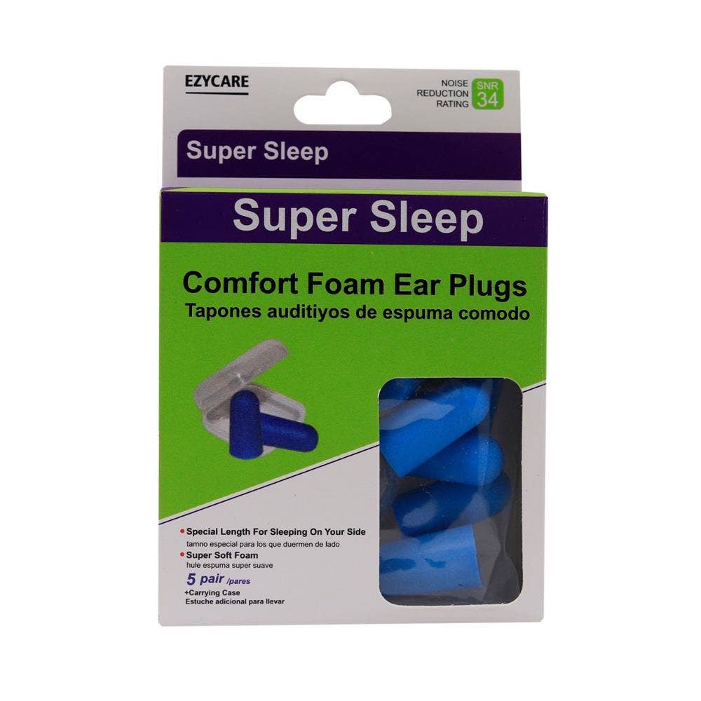 EzyCare Super Sleep Comfort Foam Ear Plugs
