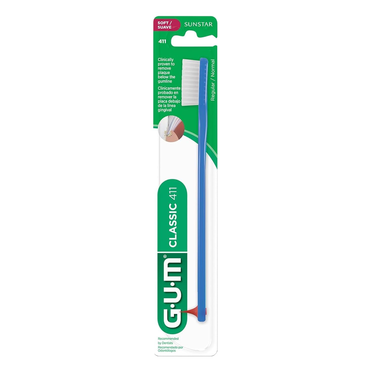 GUM Classic Toothbrush 411 Soft 1