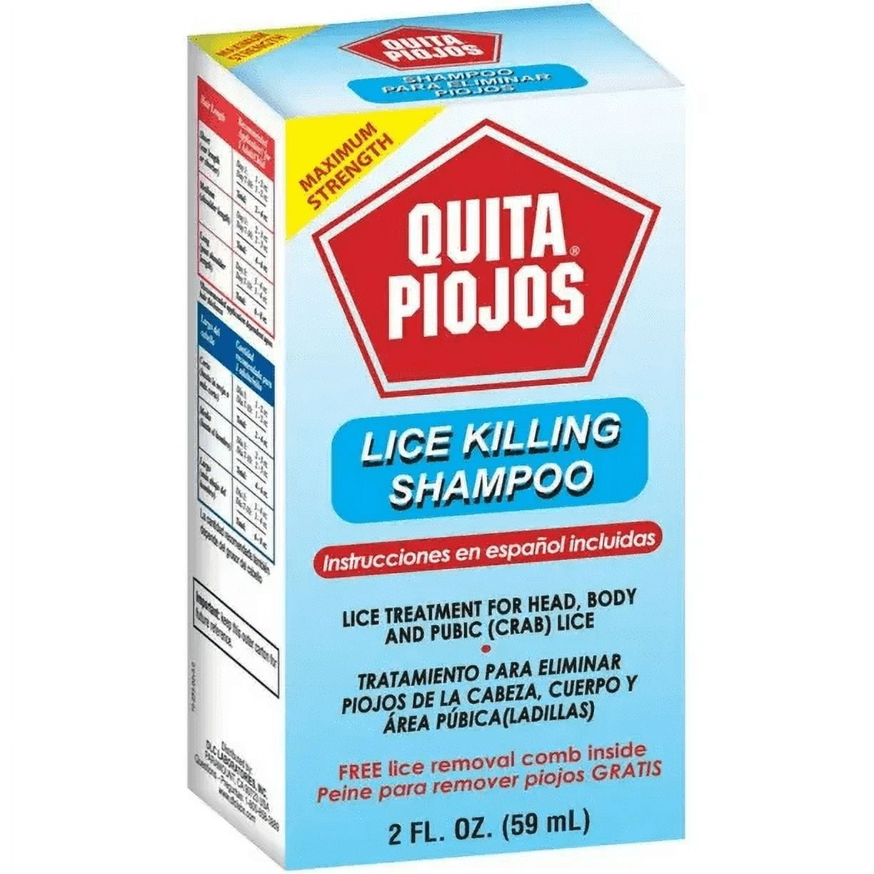 Quita Piojos Lice Killing Shampoo 59ml  1