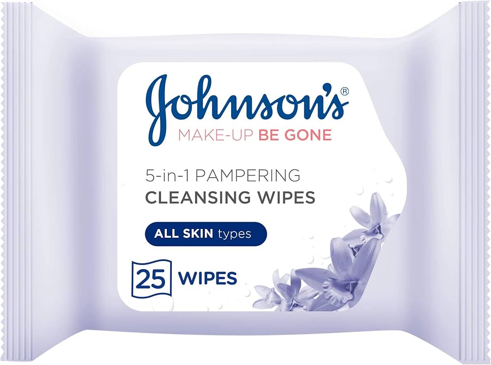 Johnsons 5 in 1 Pampering Cleansing Wipes 25 Pack 1