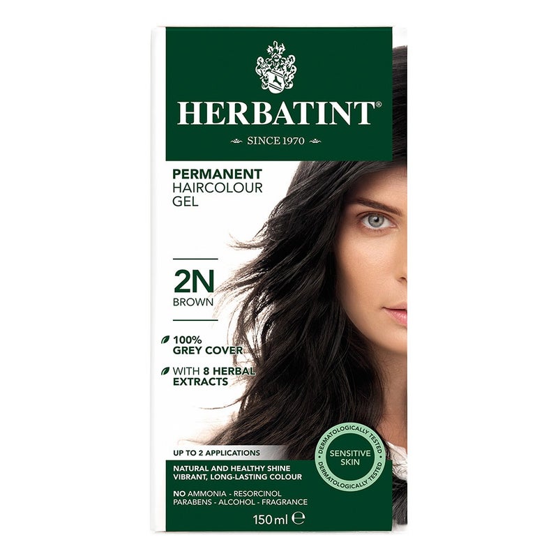 Herbatint Permanent Haircolor Gel 2N Brown 150ml