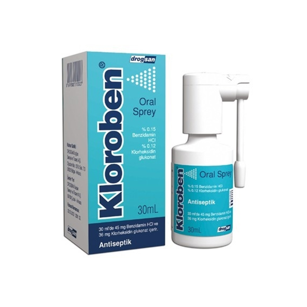 kloroben oral spray 30ml