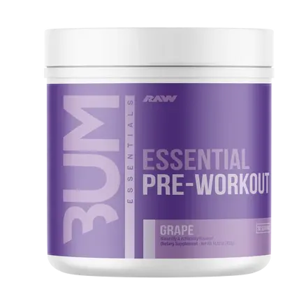 Raw Nutrition Bum Essential Pre-workout 408gm - Grape Flavor 1