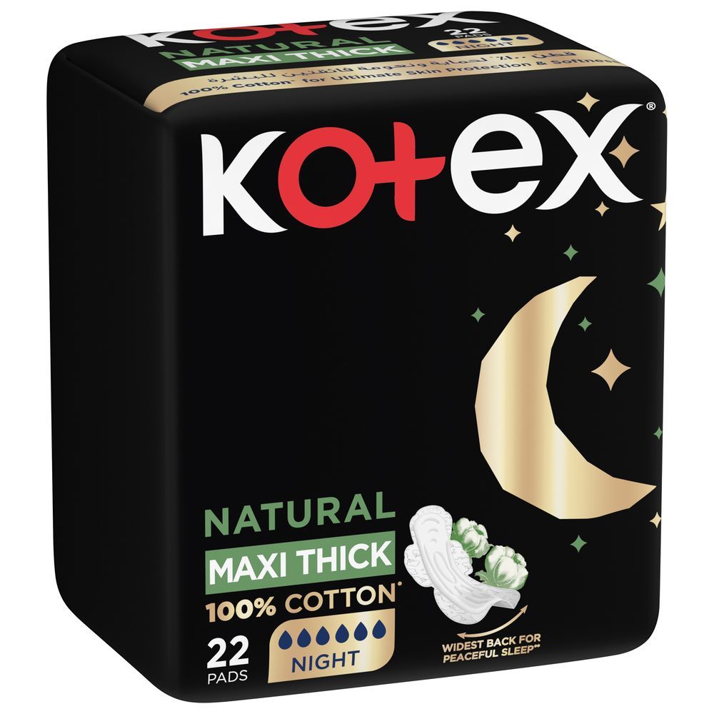 Kotex Maxi Thick Natural Night 22s