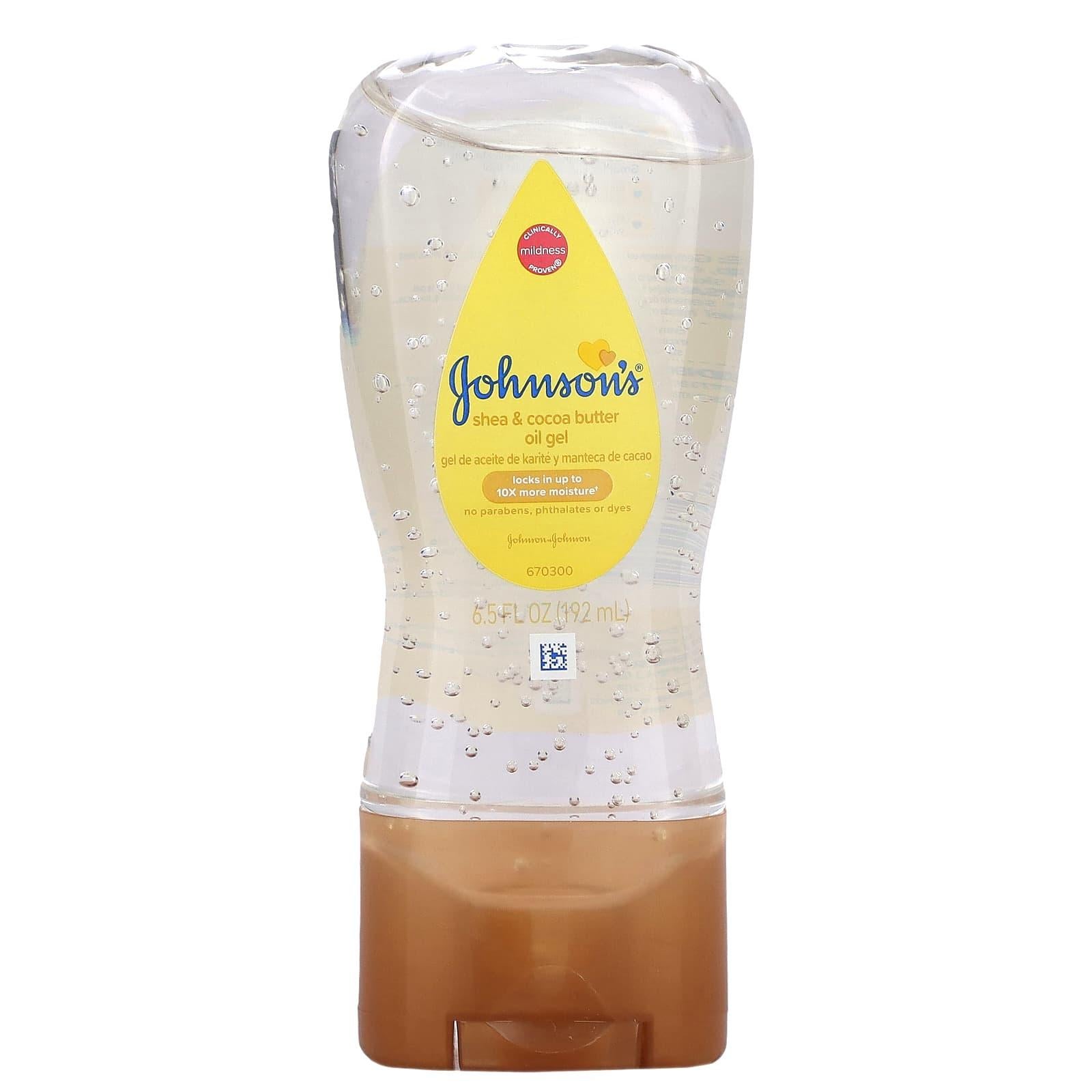 Johnsons Shea and Cocoa Butter Oil Gel 192ml