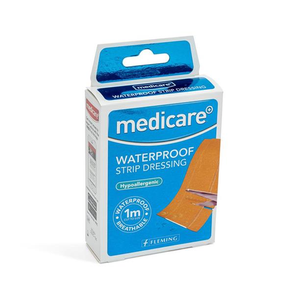 Medicare Waterproof Strip Plaster 1m x 6cm