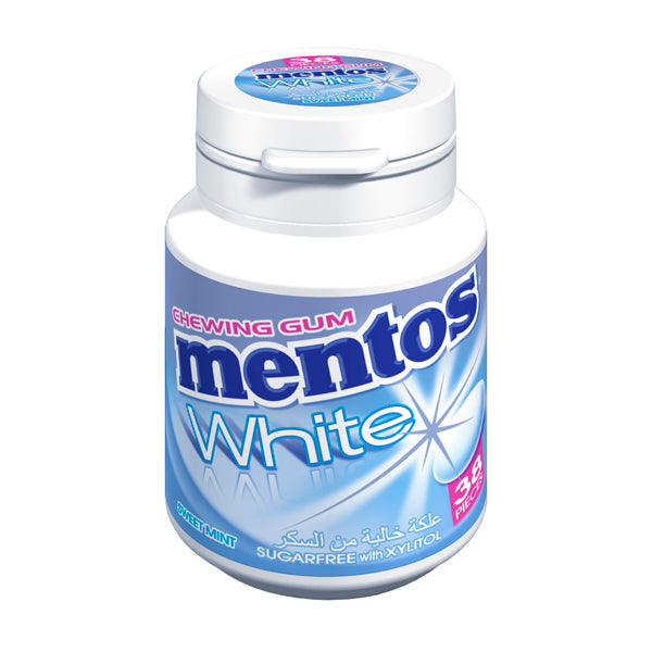 Mentos White Sweet Mint Chewing Gum 38s