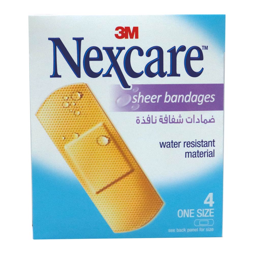 Nexcare Sheer Bandages 4s