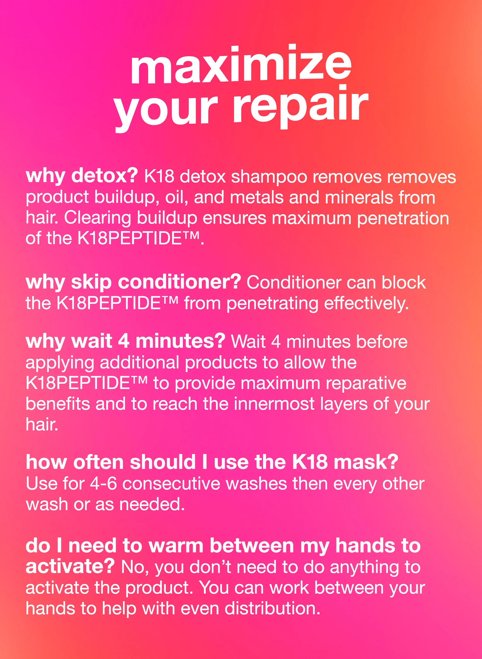 K18 Leave-In Molecular Repair Hair Mask 50ml 3
