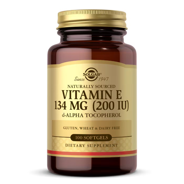 Solgar Vitamin E 200IU D-Alpha Tocopherol - 100 Softgels