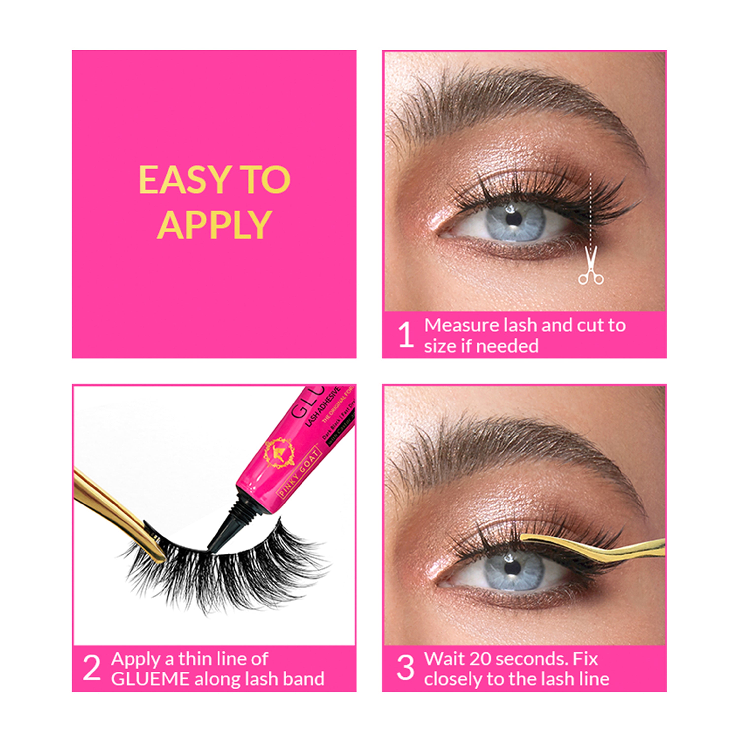 Pinky Goat Lashes Julia Amazing Half Lash 611 2