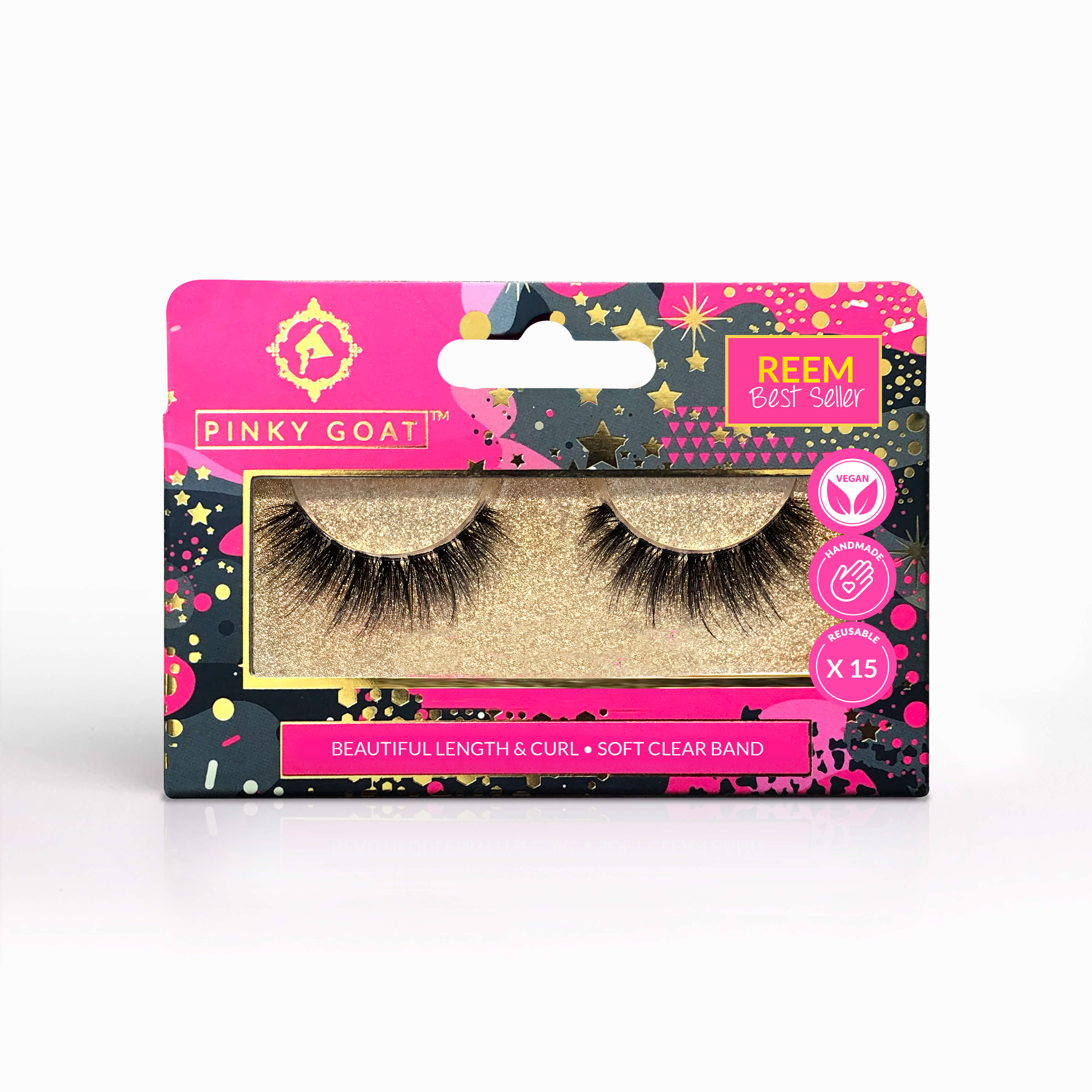 Pinky Goat Lashes Reem Beautiful Length and Curl 536 1