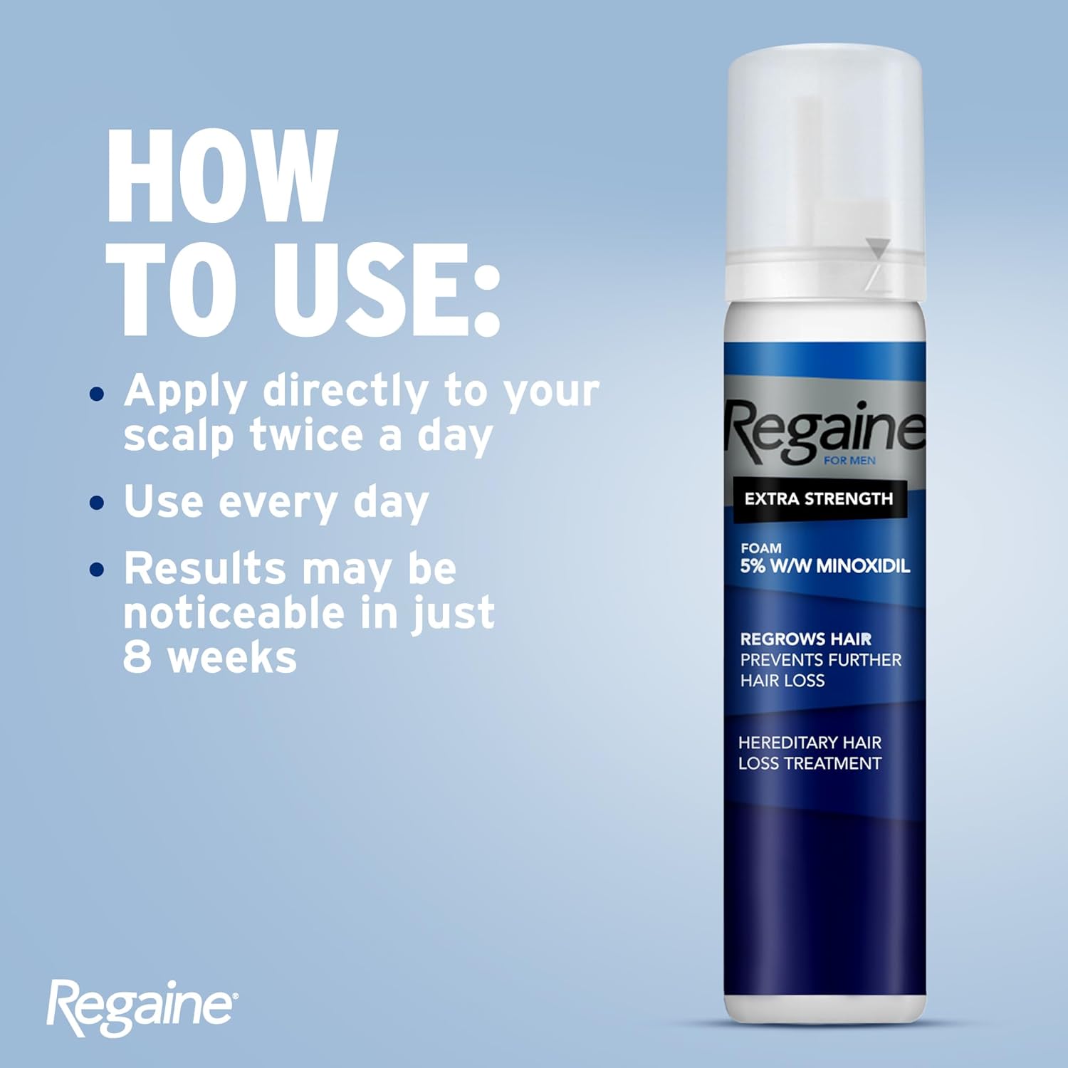 Regaine Men Foam 5% W/W Minoxidil 60g(73ml) 3