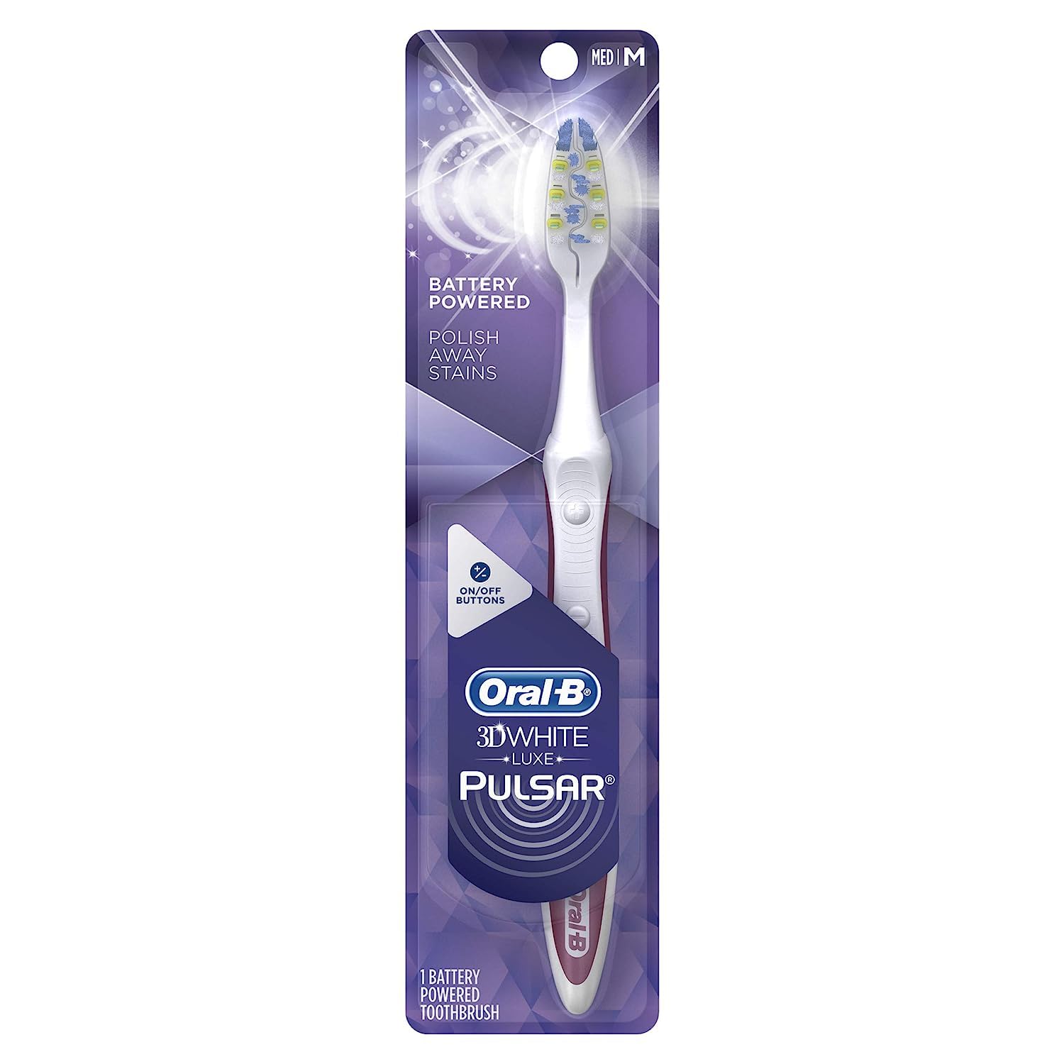 Oral-B Pulsar 3D White Luxe Toothbrush with Battery Medium 1