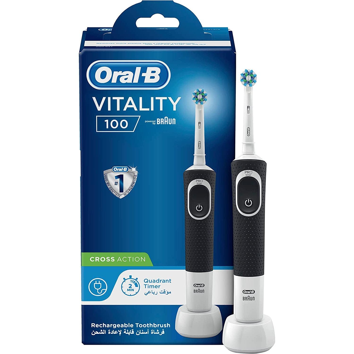 Oral-B Vitality 100 Black Toothbrush 1