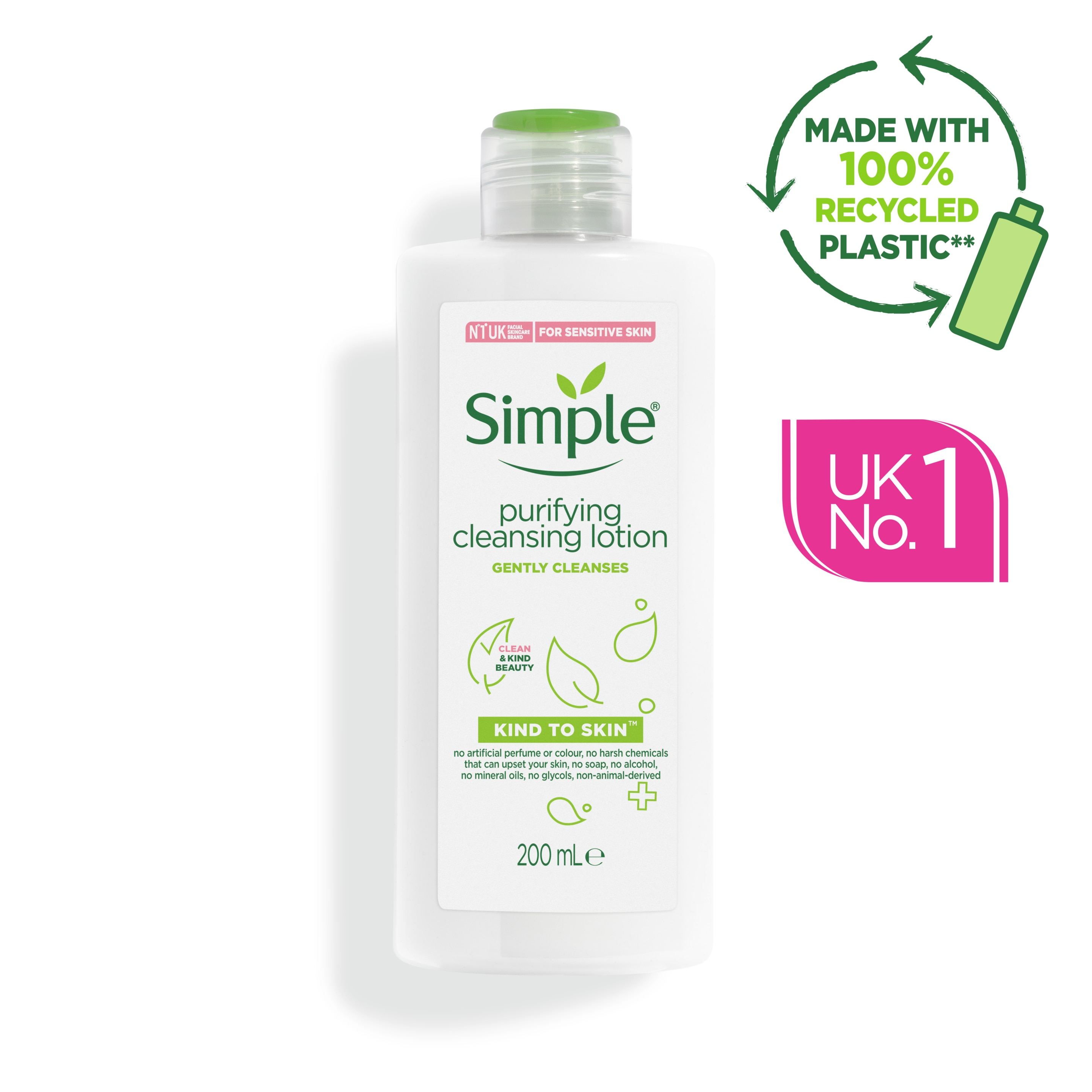 Simple Kind to Skin Purifying Cleansing Lotion 200ml  1