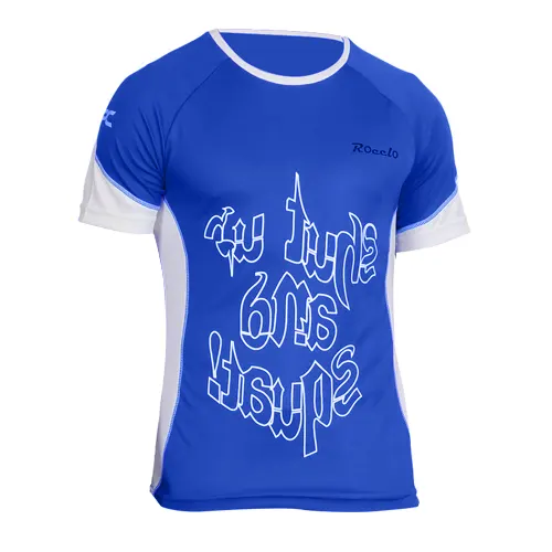 Ronnie Coleman T-Shirt – Royal Blue and White (Large)