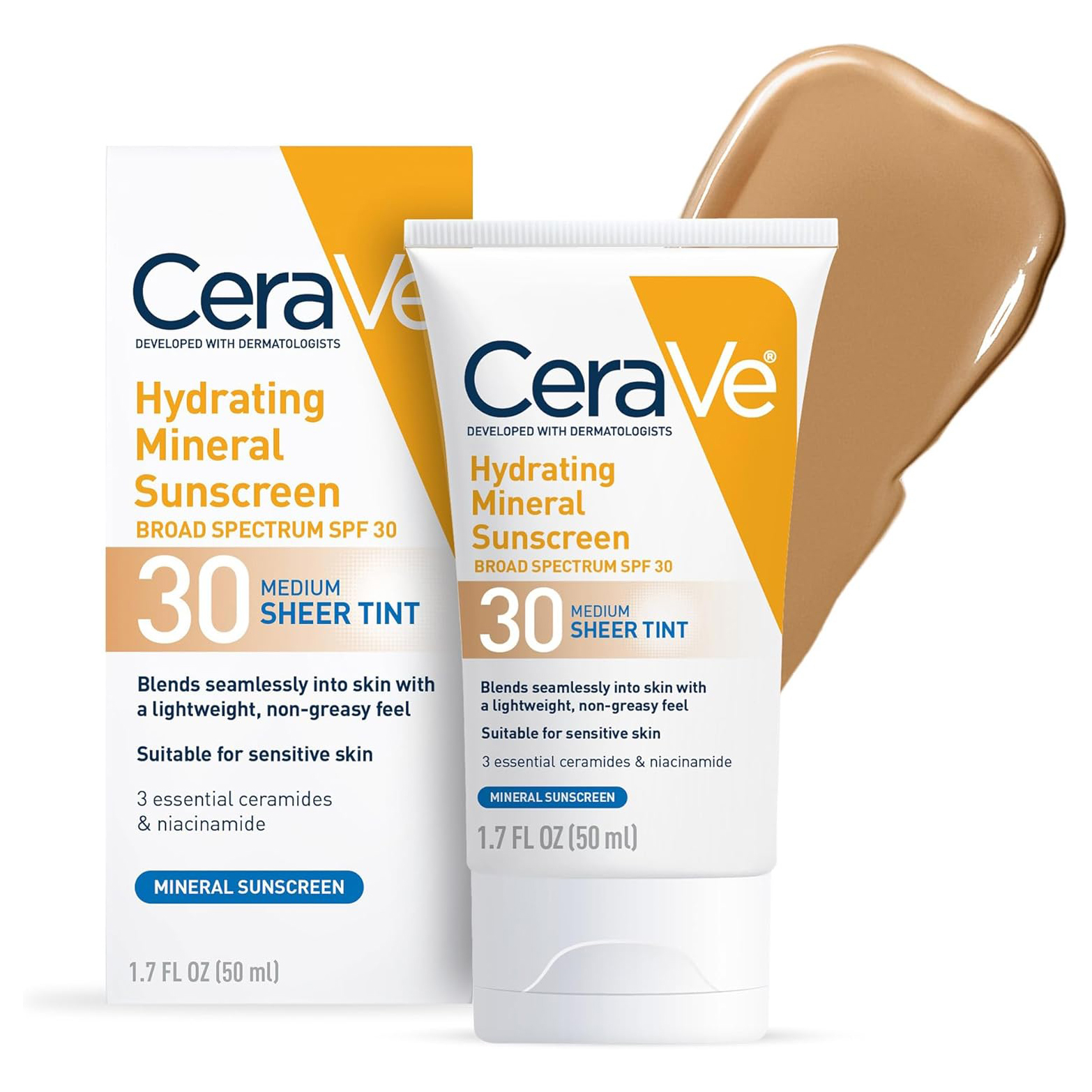 CeraVe Hydrating Mineral Sunscreen SPF-30 50ml