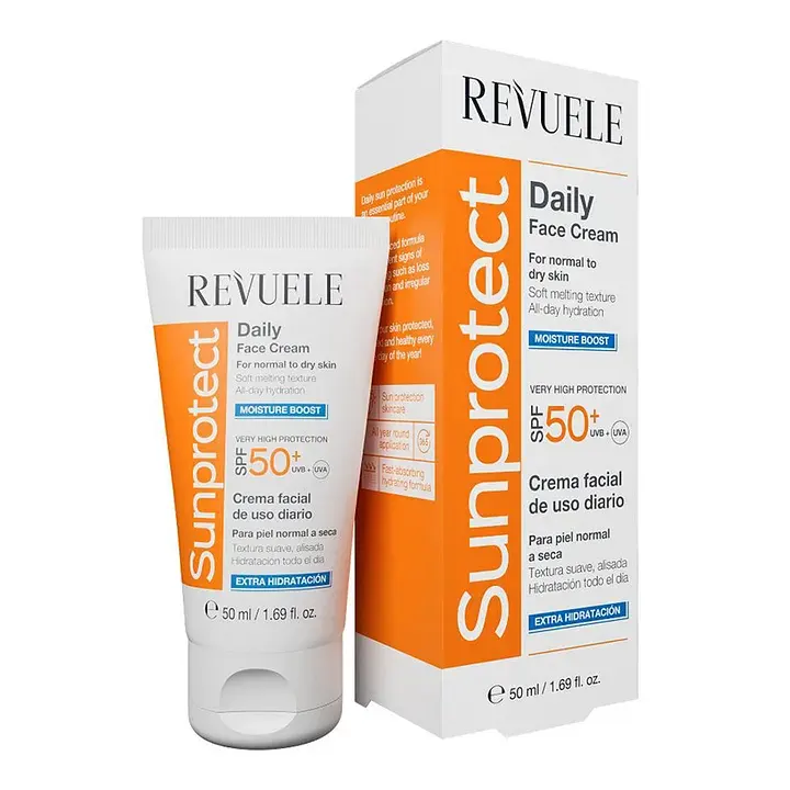 Revuele - Extra hydration facial sunscreen Sunprotect SPF50+ - Normal to dry skin