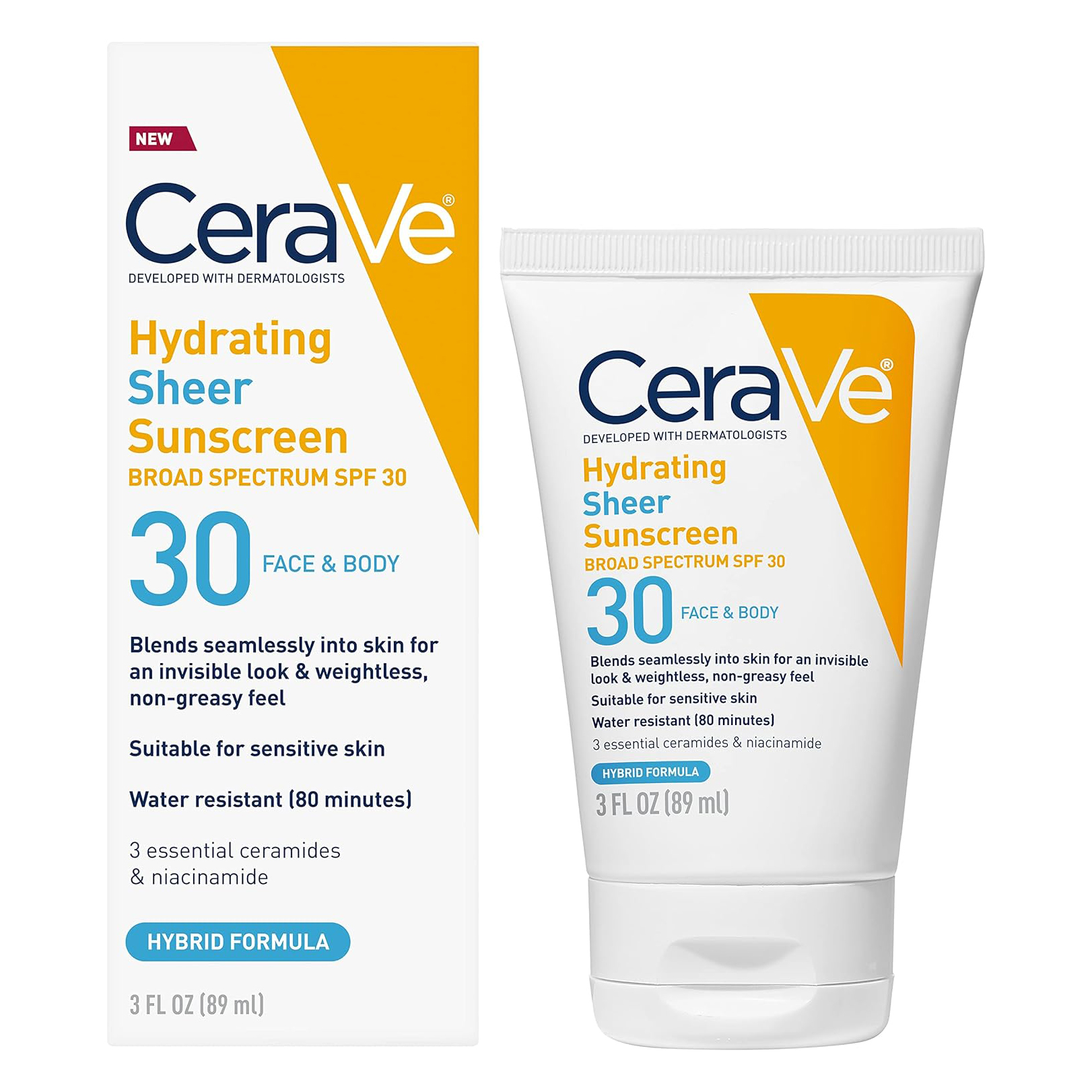 Cerave Hydrating Sheer Sunscreen SPF30 - 89ml 1