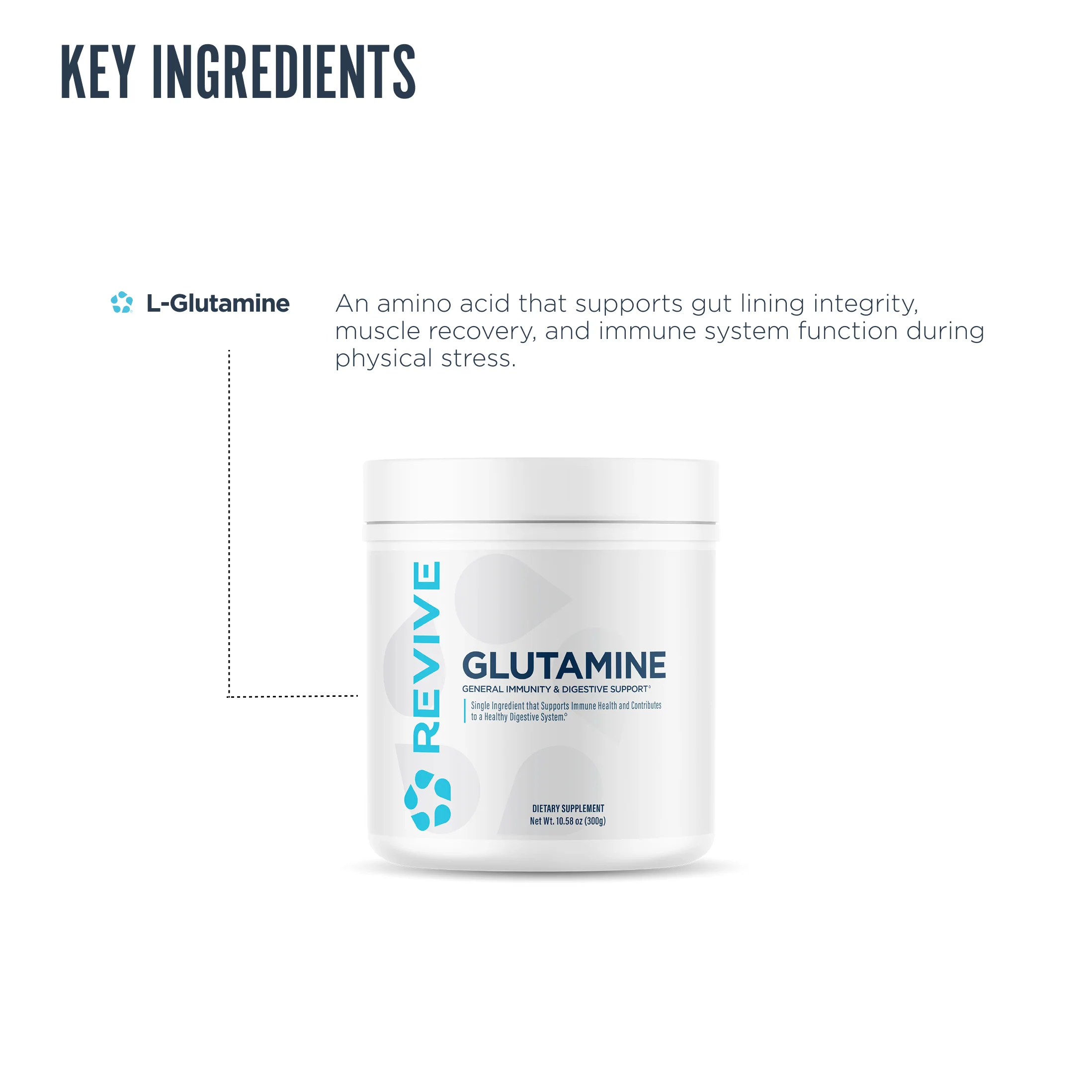 Revive L-Glutamine Powder Unflavoured 300g - Amino Acid Supplement 5