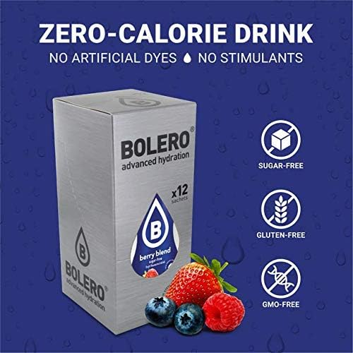 Bolero Advanced Hydration Drinks Berry Blend Flavor 12's pack 1