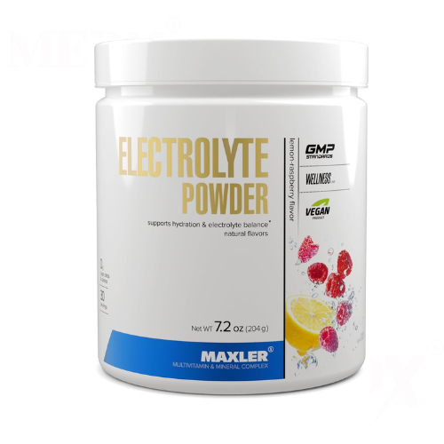Maxler Electrolyte Powder – Lemon Raspberry Flavor, 204g