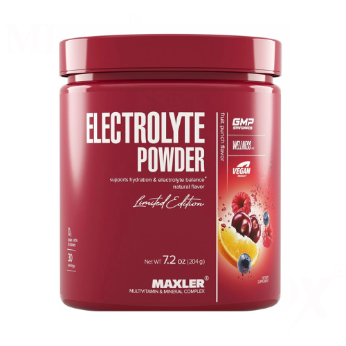 Maxler Electrolyte Powder – Fruit Punch Flavor, 204g