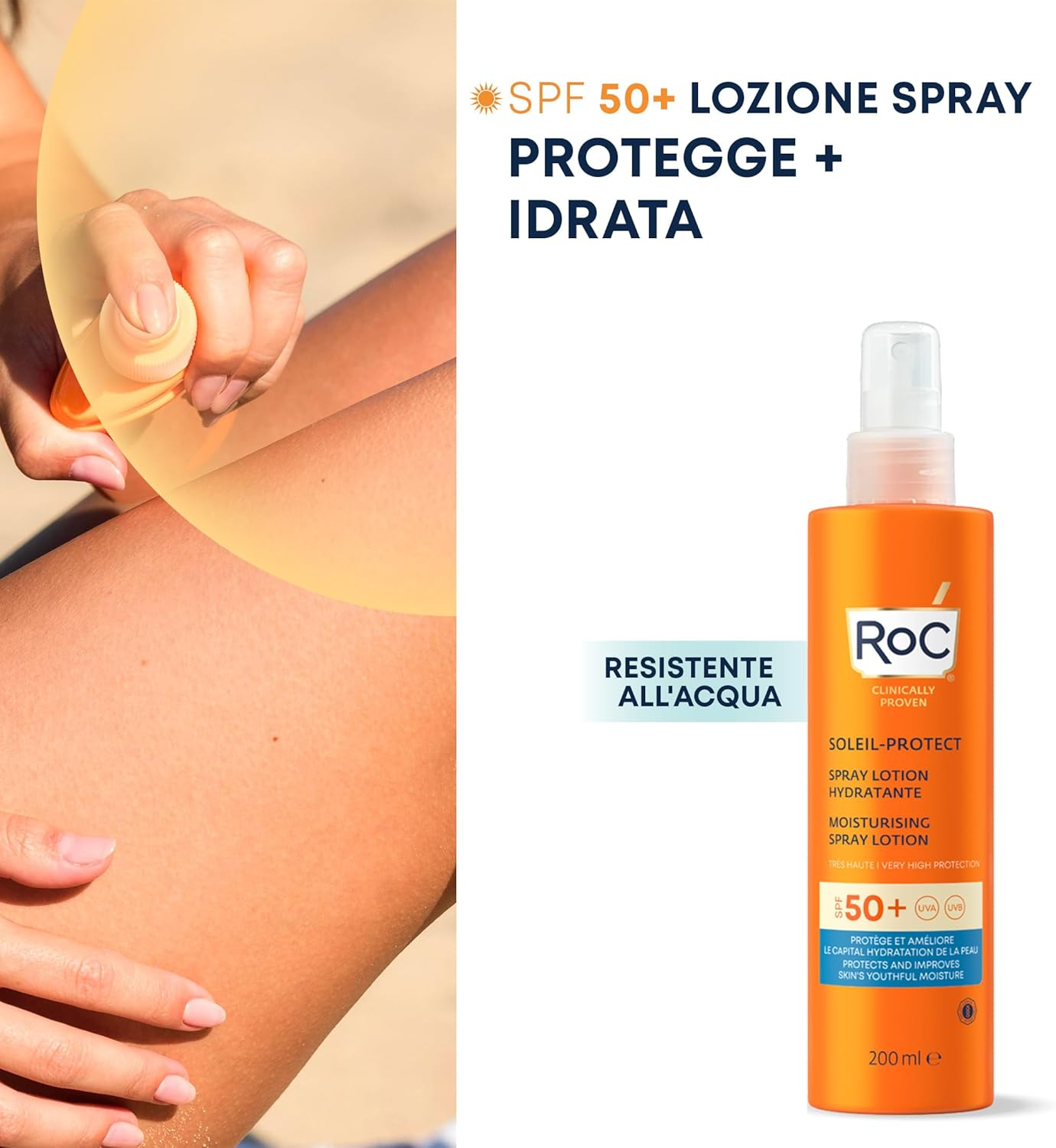 ROC Soleil-Protect Moisturizing Spray Lotion SPF50 - 200ml 3