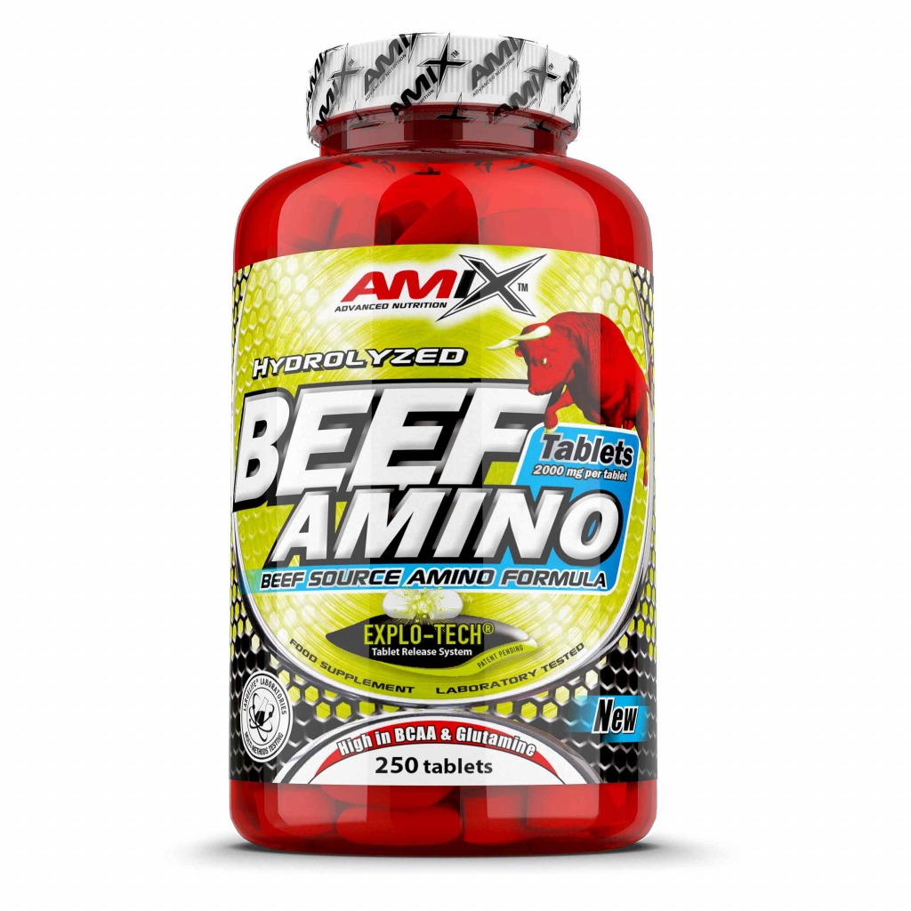 Amix Beef Protein Amino Tablets - 250 Tablets 1