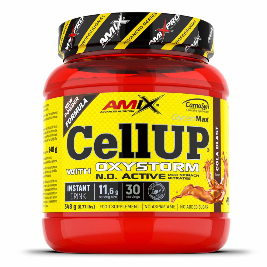 AMIX CellUp with Oxystorm, Pre-workout 348gm - Cola Blast Flv 1