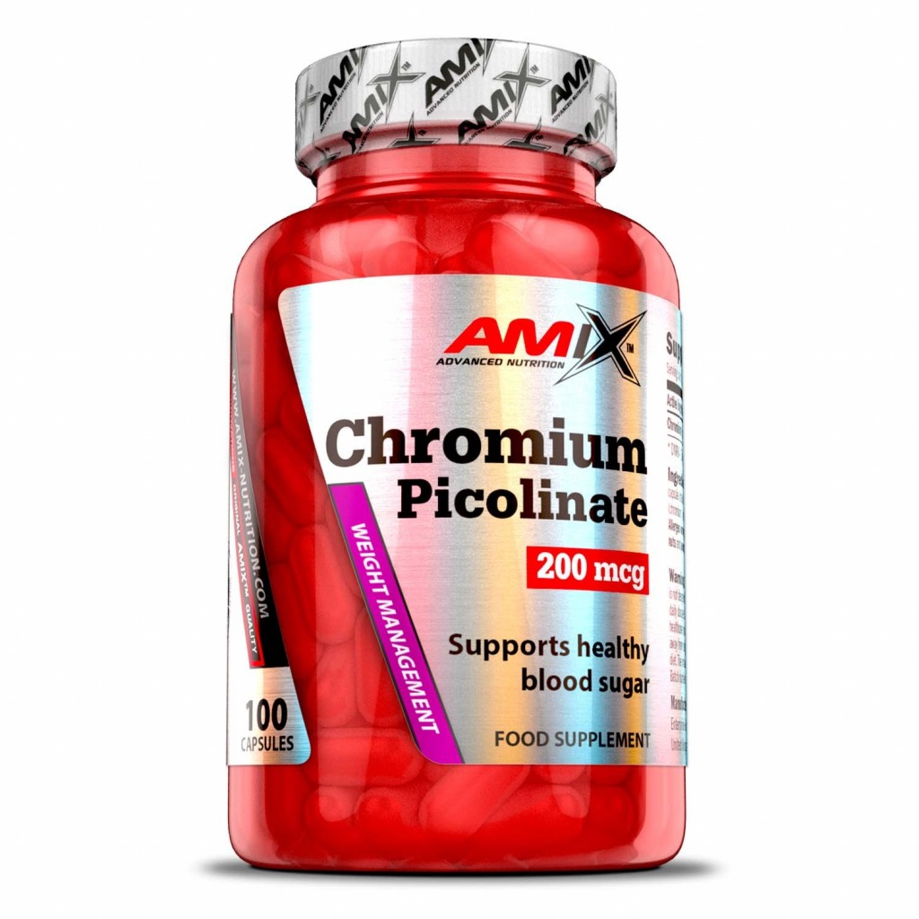 Amix Chromium Picolinate 200mcg - 100 Capsules