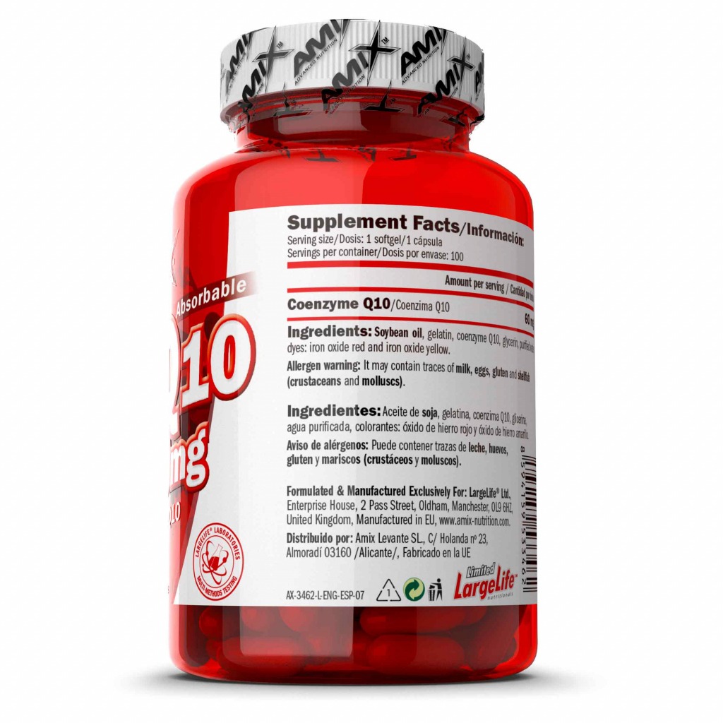 Amix Coenzyme Q10 60mg - 100 softgels 3
