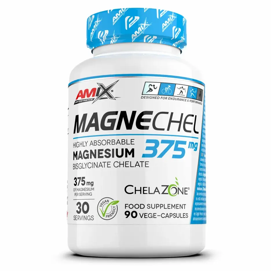 Amix MagneChel Magnesium Bisglycinate Chelate 375mg - 90 Capsules