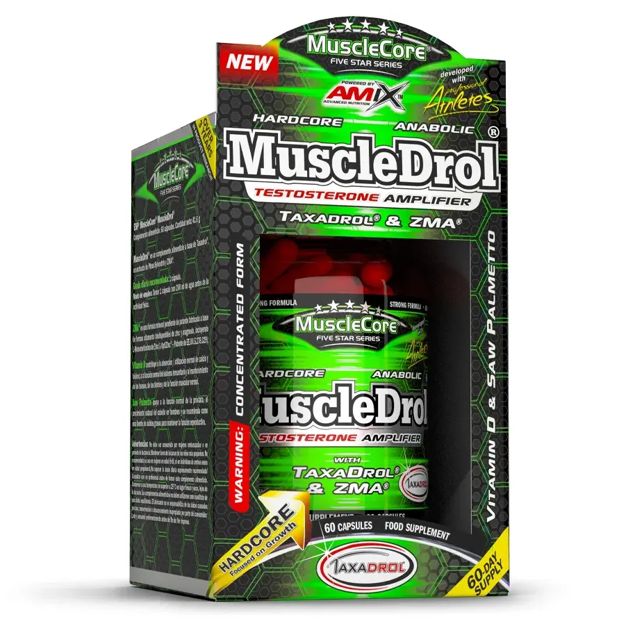 Amix MuscleCore MuscleDrol Anabolic Testosterone Booster - 60 Capsules 1