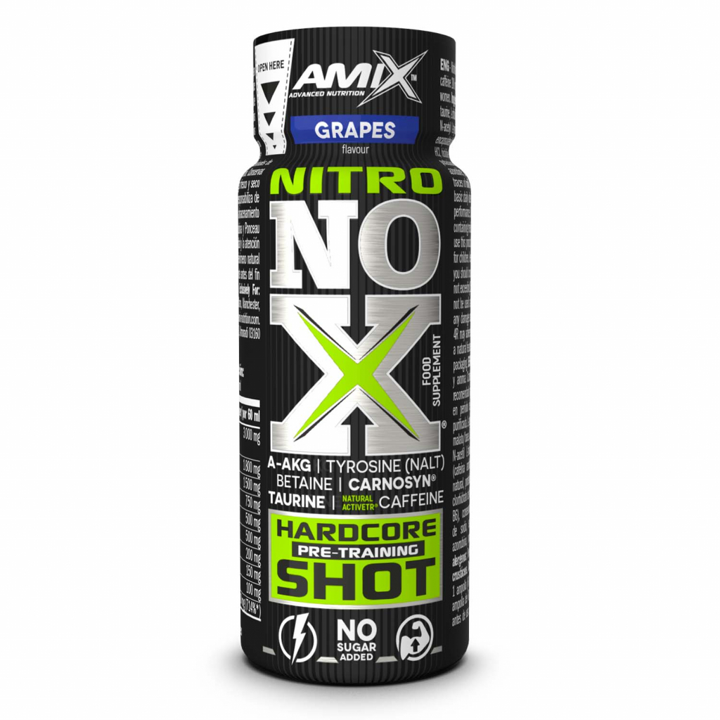 Amix NitroNOX Hardcore Shots Grape Flavor - 60ml x 20pcs 1