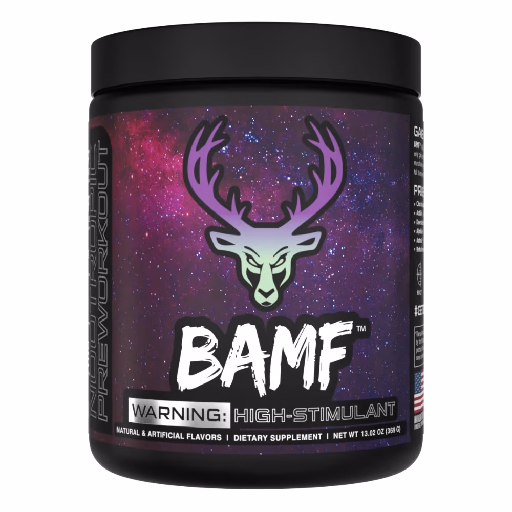Bucked Up BAMF High Stim Pre-Workout Pump N Grind 361g 1