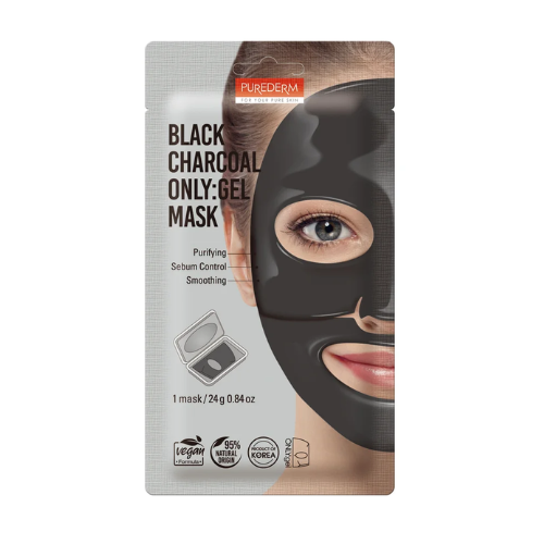 Purederm Black Charcoal Only Gel Mask 24g ADS-772 1